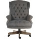 Corringham Traditional Grey Fabric Chair